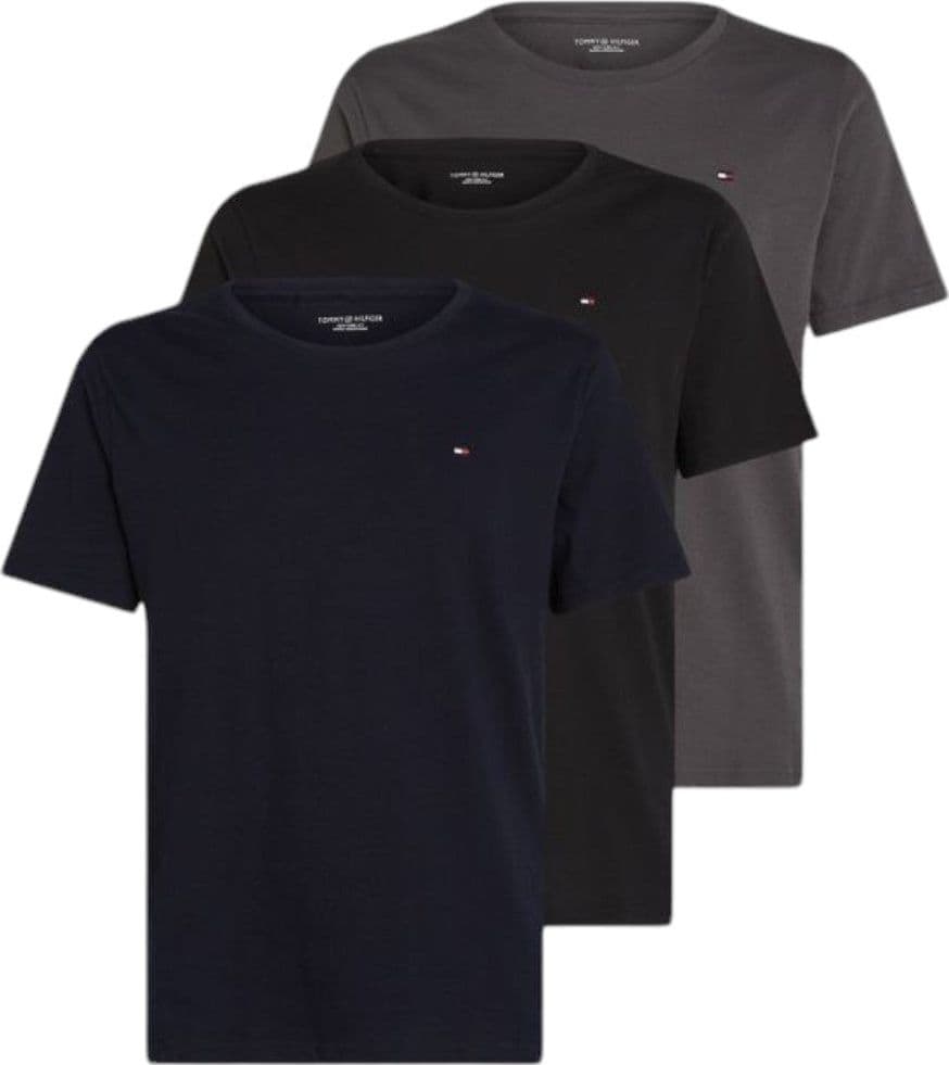 Tommy Hilfiger pack 3 t-shirt nera blu grigia UM0UM03379 - 2