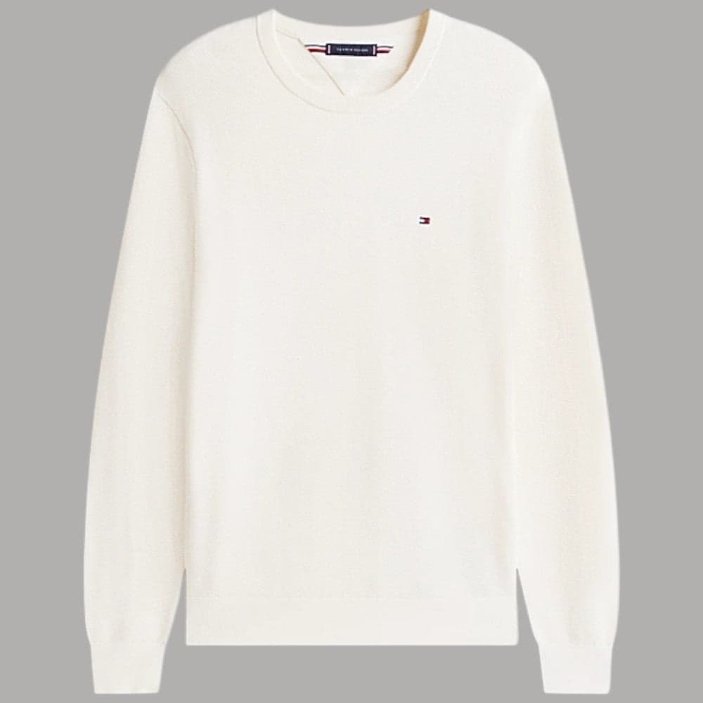Tommy Hilfiger maglioncino avorio strutturato MW0MW36347Z00 Maglieria Tommy Hilfiger