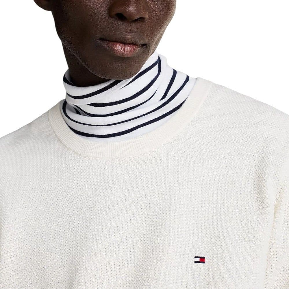 Tommy Hilfiger maglioncino avorio strutturato MW0MW36347Z00 Maglieria Tommy Hilfiger
