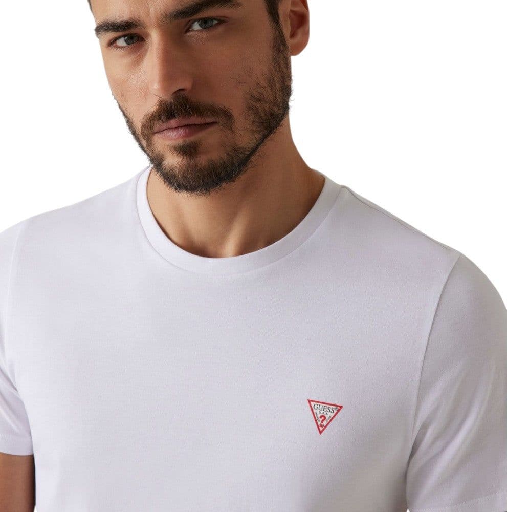 Guess t-shirt bianca logo piccolo M2YI36 I3Z14 G011 T-shirt Guess