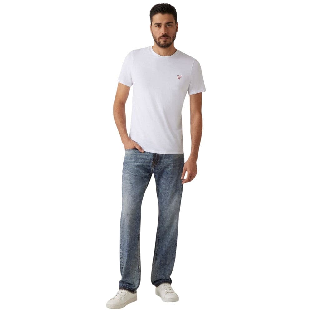 Guess t-shirt bianca logo piccolo M2YI36 I3Z14 G011 - 5