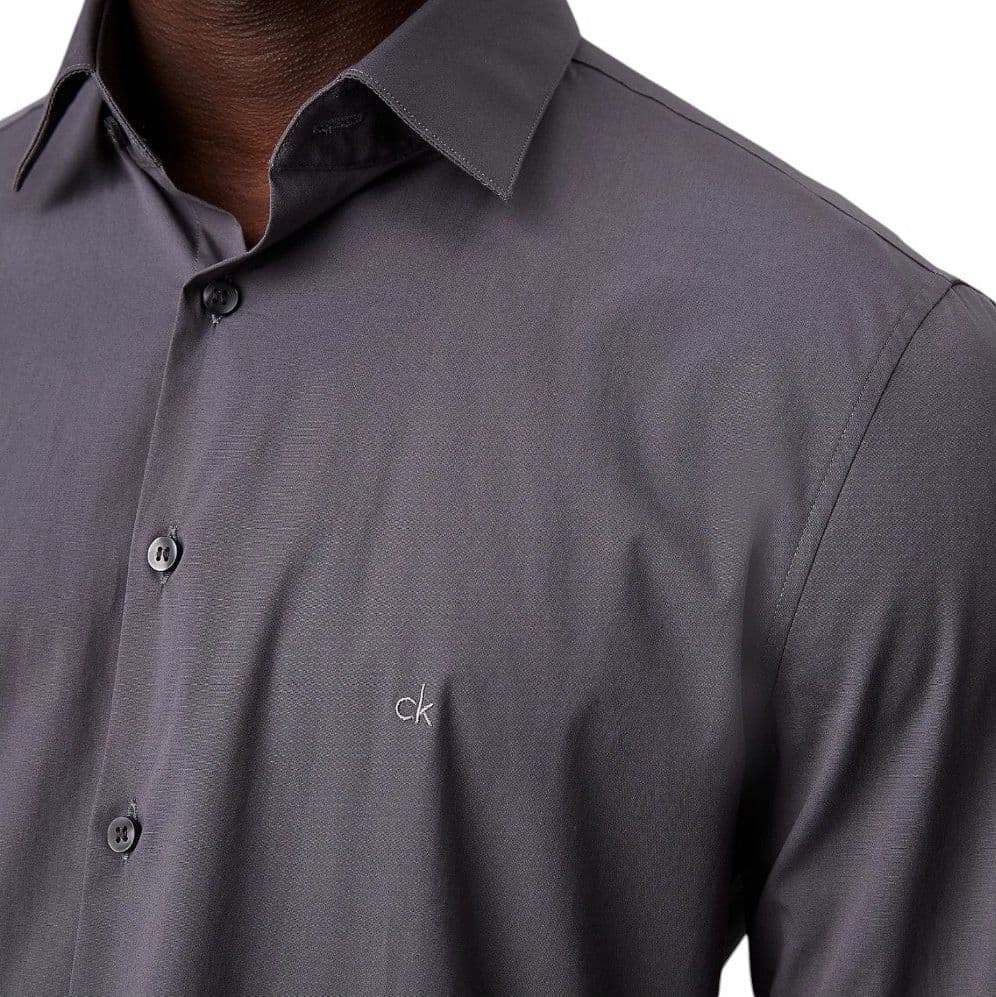 Calvin Klein camicia grigia slim fit K10K108229 Camicie Calvin Klein