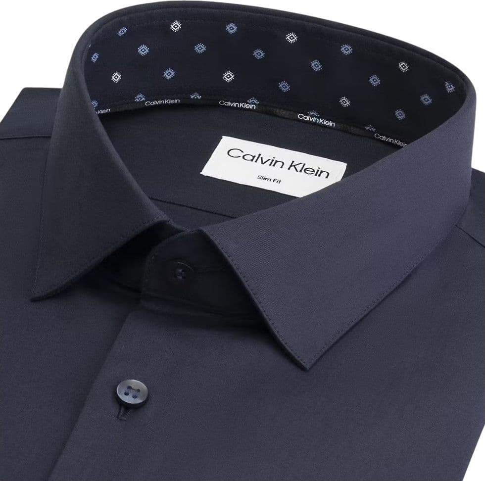 Calvin Klein camicia blu slim fit K10K113160 Camicie Calvin Klein