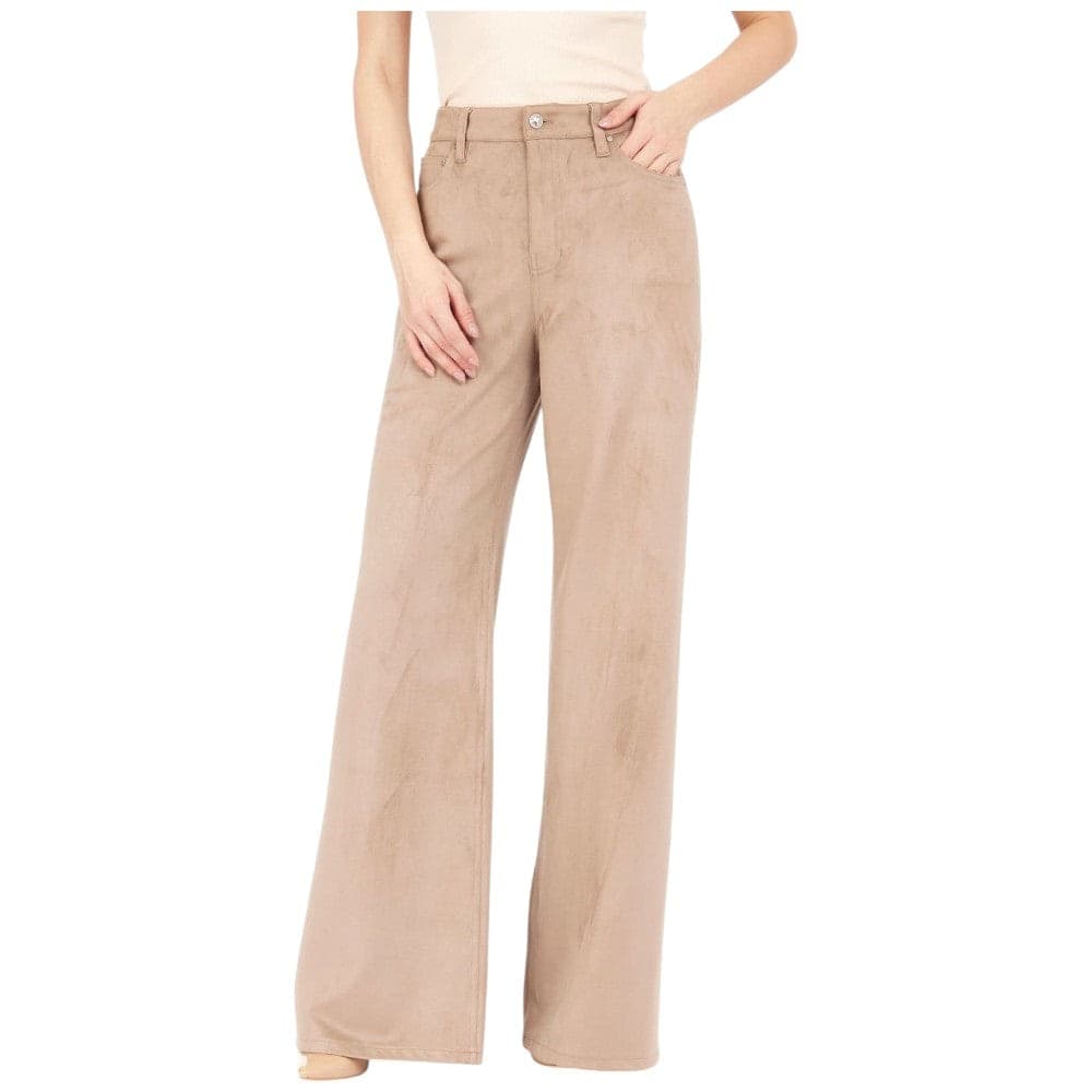 Guess pantalone in suede tortora Bellflower W5RA82 WE0L0 A10L