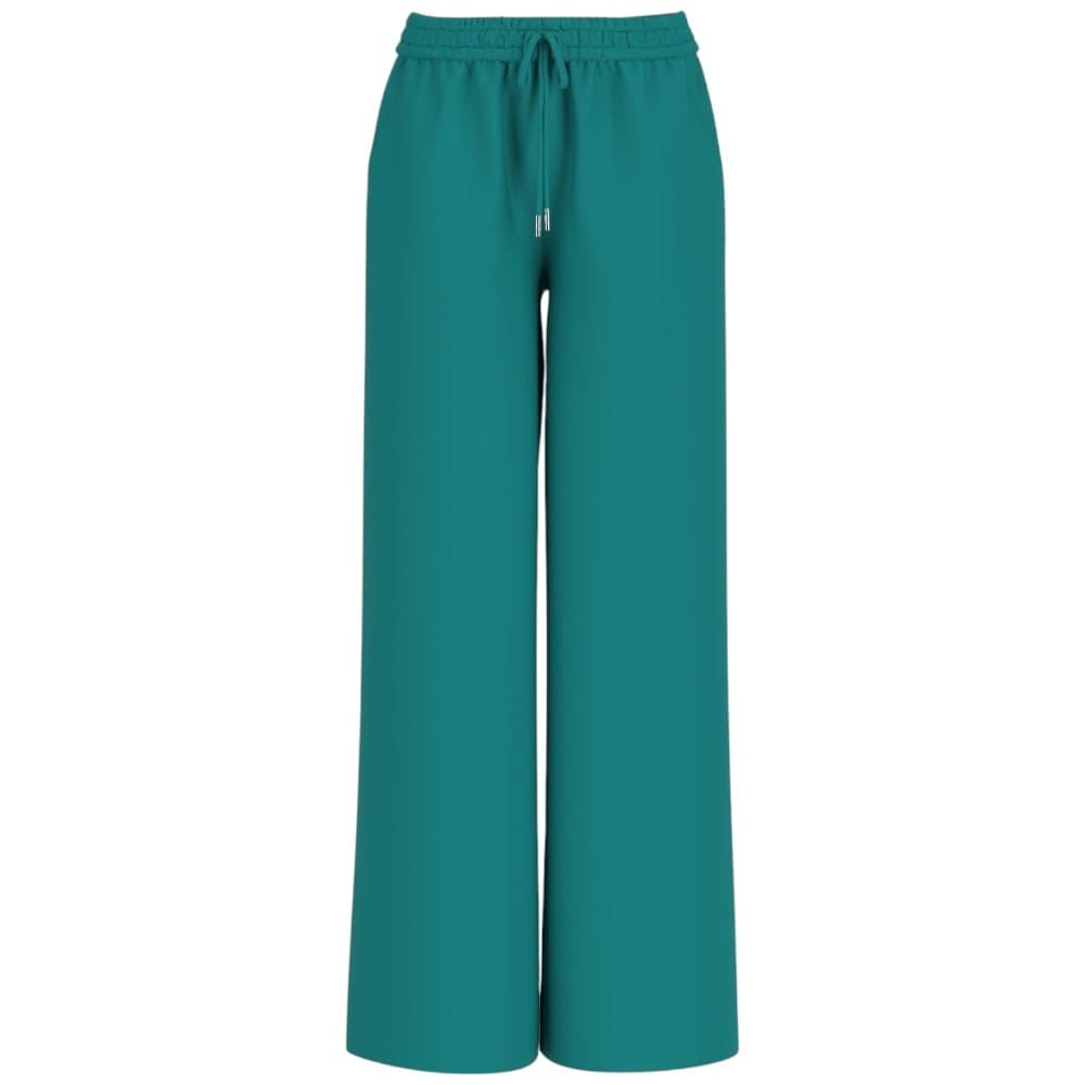 Guess pantalone jogger wide leg verde Ines W5GB11 WH9C2 G8E0