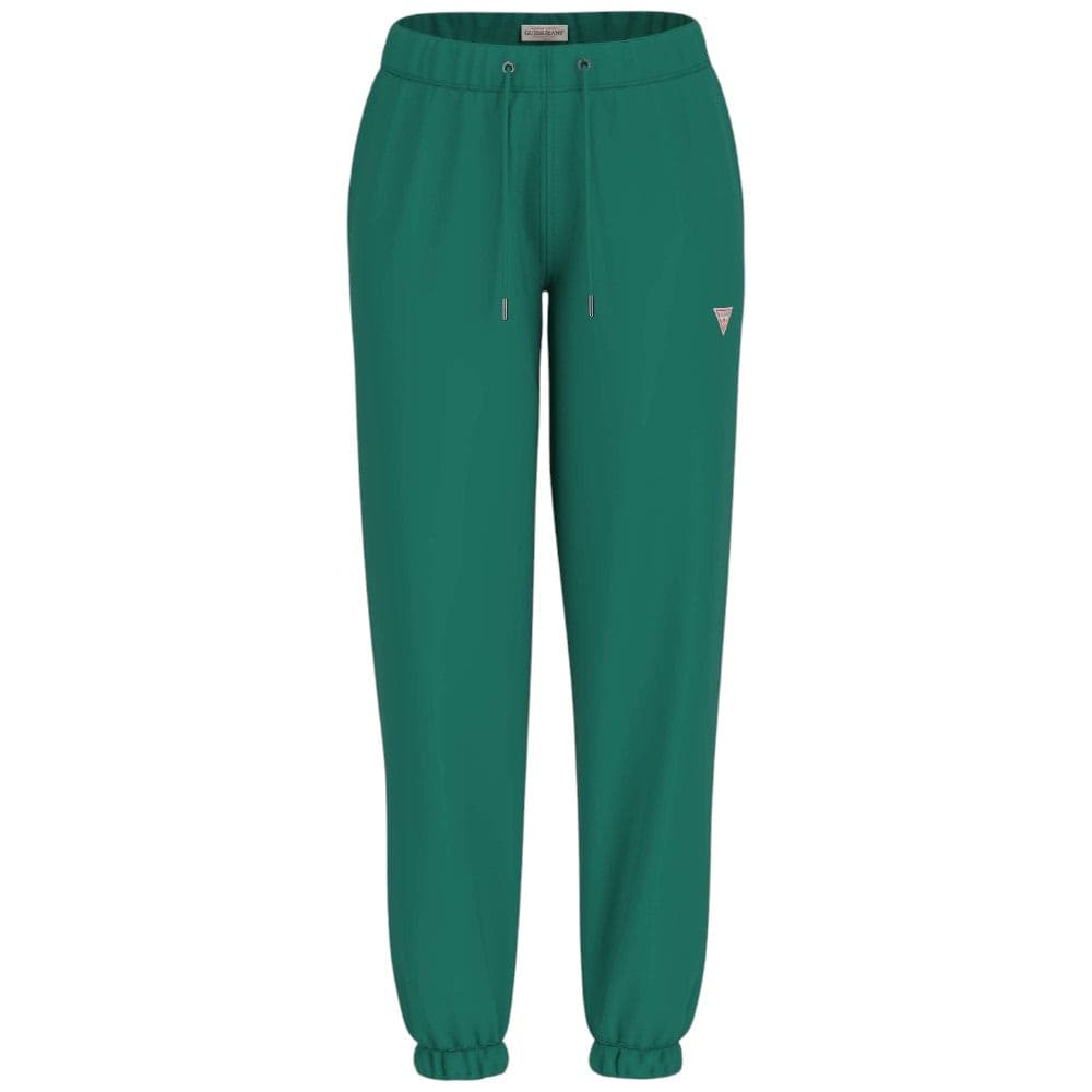 Guess pantalone tuta verde mini triangolo W4YB33KC811G8ET