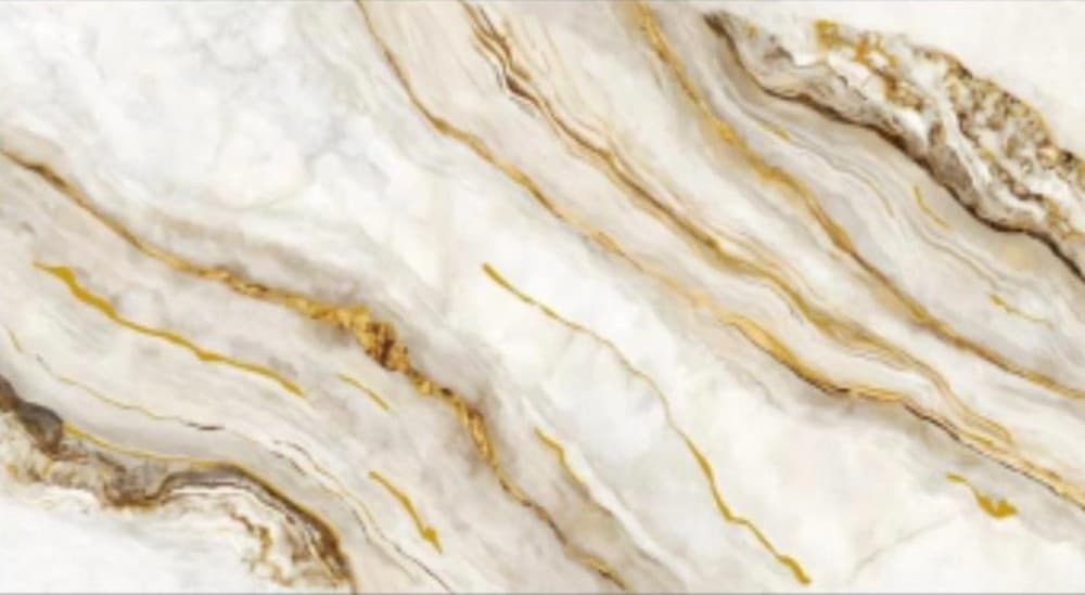 PANNELLO ADESIVO EFFETTO MARMO PERLATO VENATO ORO 120X300CM PARETI PARASCHIZZI STANZA - 2