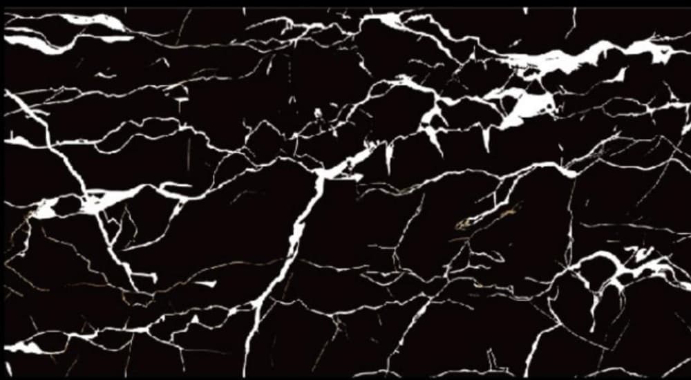 PANNELLO ADESIVO EFFETTO MARMO NERO CON VENATURE BIANCHE 120X300CM PER PARETI PARASCHIZZI - 2