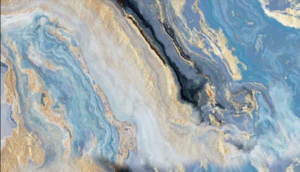 PANNELLO ADESIVO EFFETTO MARMO ASTRATTO PERLATO 120 X 300 CM PARETI PARASCHIZZI STANZA - 2
