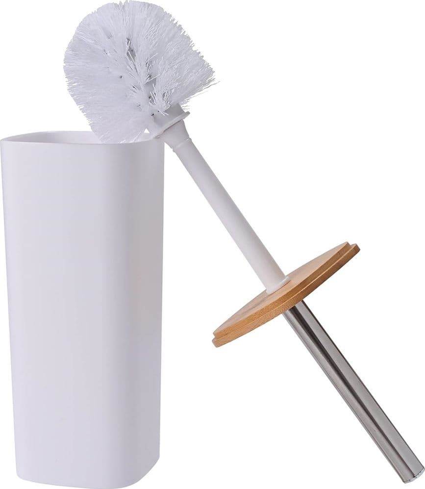 SET ACCESSORI BAGNO IN BAMBÙ 6 PZ MODERNO BIDONE SPAZZATURA PORTASAPONE DISPENSER - 22