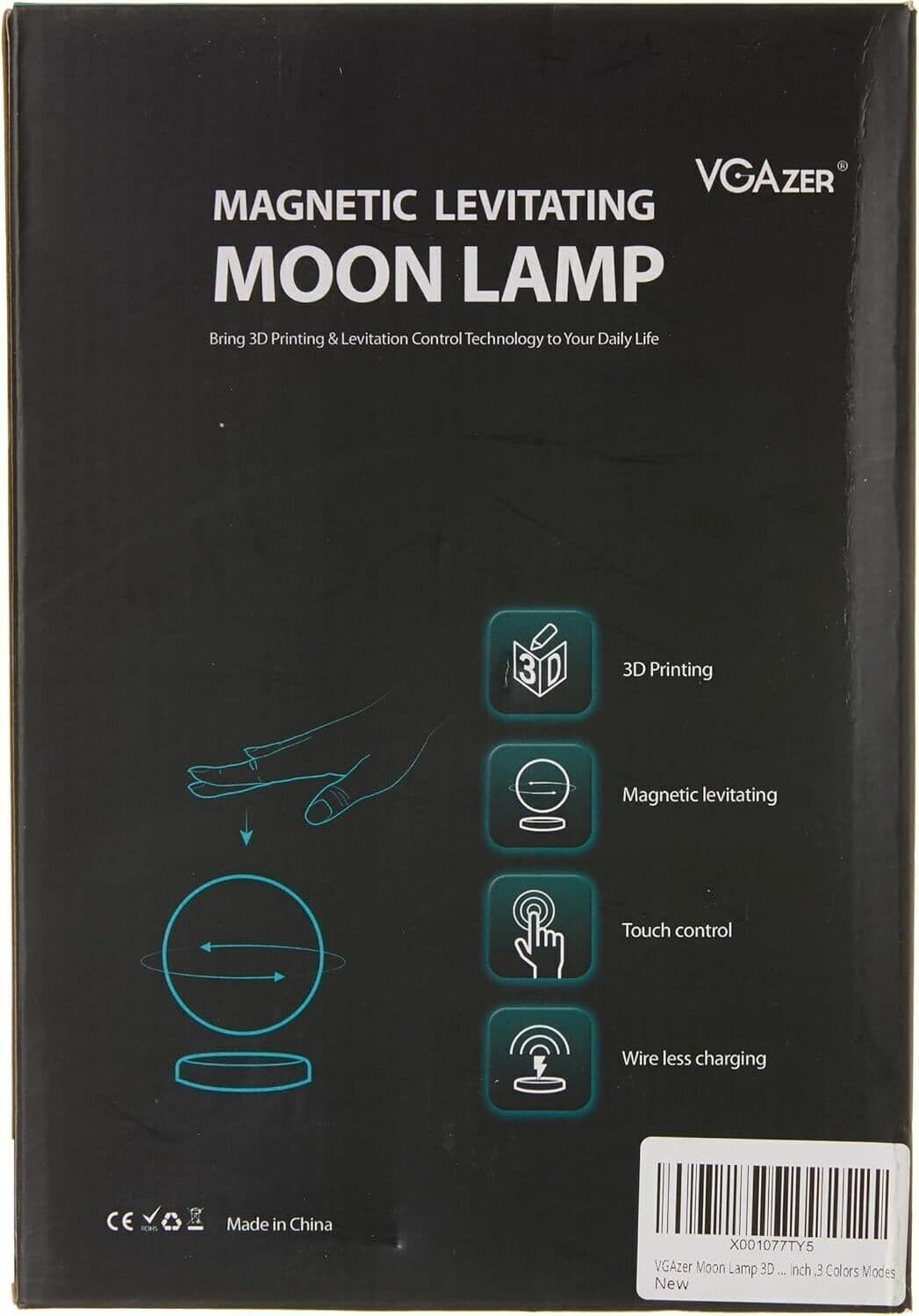 VGAzer 3D Stampa lampade a levitazione magnetica a luce lunare per la casa, deco - 5