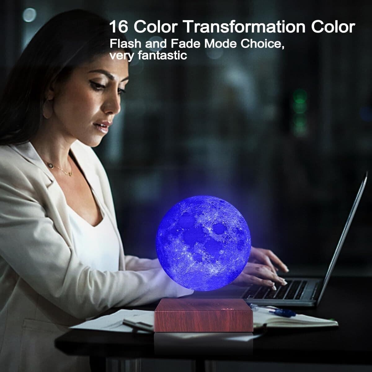VGAzer 3D Stampa lampade a levitazione magnetica a luce lunare per la casa, deco - 8