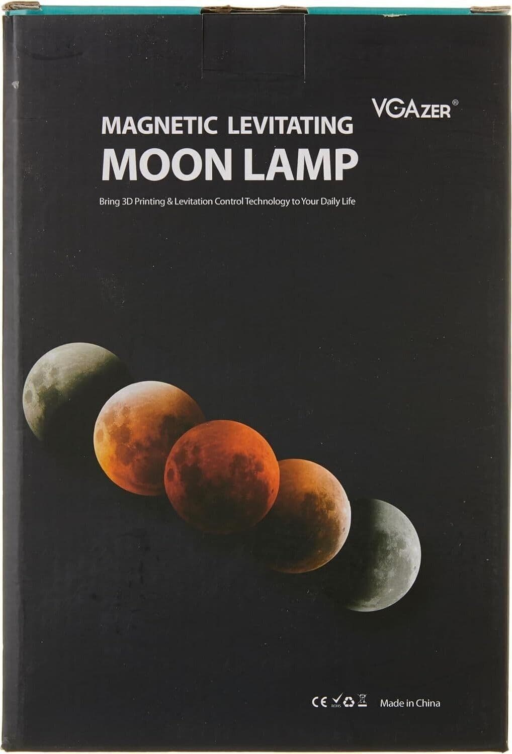VGAzer 3D Stampa lampade a levitazione magnetica a luce lunare per la casa, deco - 12