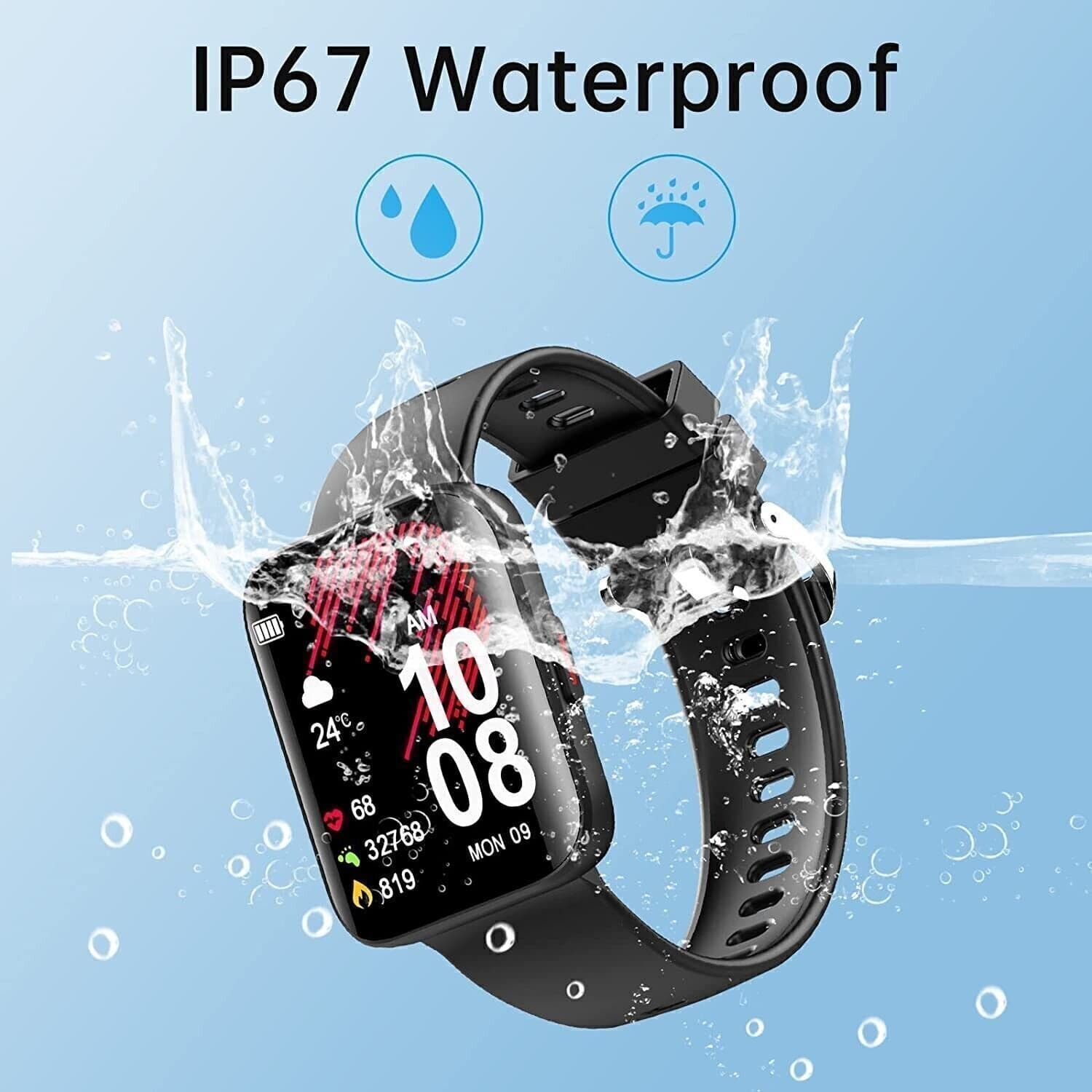 KUIZIL Smartwatch 1,69'' Schermo Curvo Orologio Fitness Cardiofrequenzimetro - 2