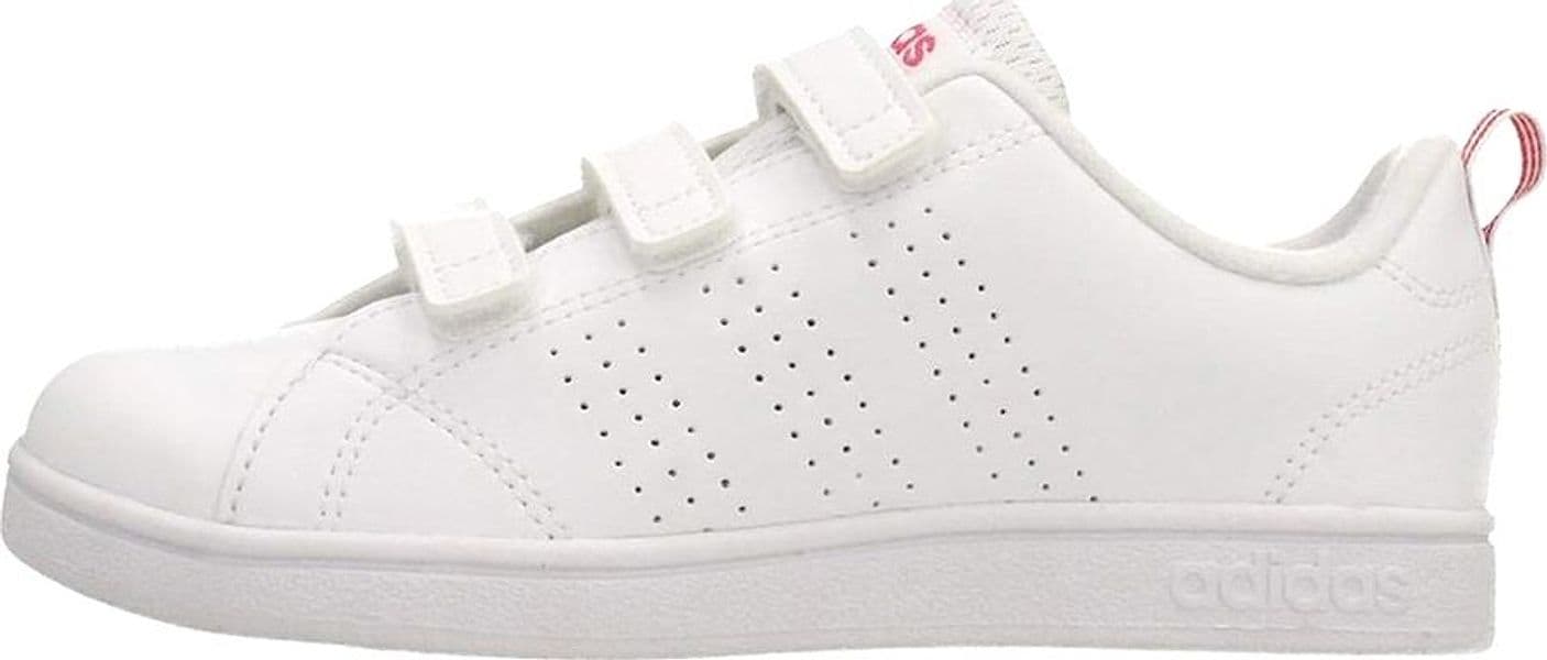 ADIDAS Tennis Bambina art. VS ADV CL CMF C (BB9978) in ecopelle White Pink - 5