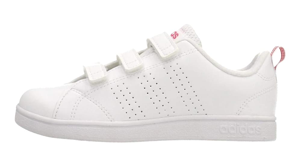 ADIDAS Tennis Bambina art. VS ADV CL CMF C (BB9978) in ecopelle White Pink - 5