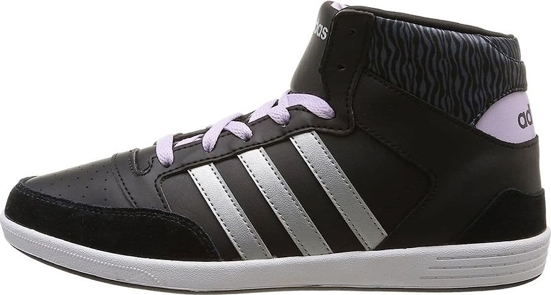 ADIDAS Tennis alte Donna art. HOOPS VL MID W (F97823) in ecopelle Black/Silver/Purple in Sneaker casual Bilello Shop - San Giovanni in Fiore, commercioVirtuoso.it