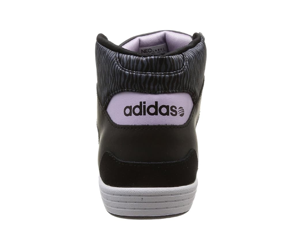 ADIDAS Tennis alte Donna art. HOOPS VL MID W (F97823) in ecopelle Black/Silver/Purple in Sneaker casual Bilello Shop - San Giovanni in Fiore, commercioVirtuoso.it