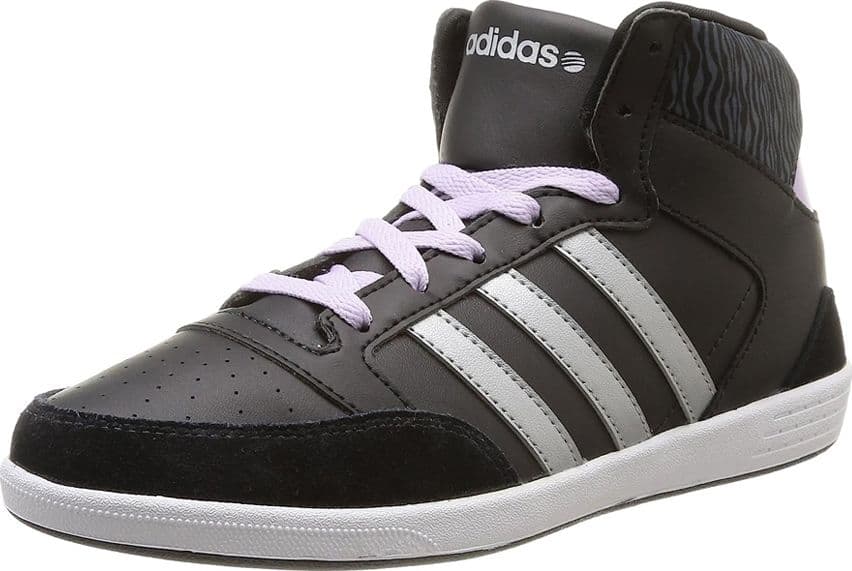 ADIDAS Tennis alte Donna art. HOOPS VL MID W (F97823) in ecopelle Black/Silver/Purple in Sneaker casual Bilello Shop - San Giovanni in Fiore, commercioVirtuoso.it