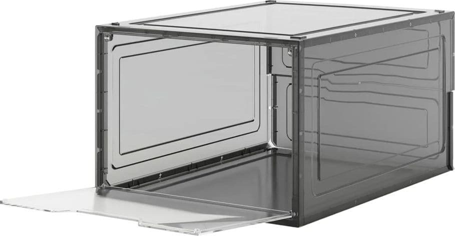 BOX CONTENITORE PER SCARPE CALZATURE SCATOLA PORTASCARPE IMPILABILE 34X25X18.4CM 87649 - 11