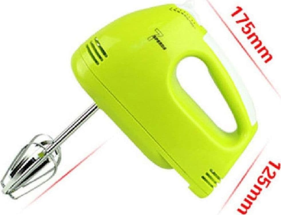 SBATTITORE MANUALE ELETTRICO FRULLINO PER UOVA PORTATILE 100W 7 VELOCITÀ CON PULSANTE TURBO - 5