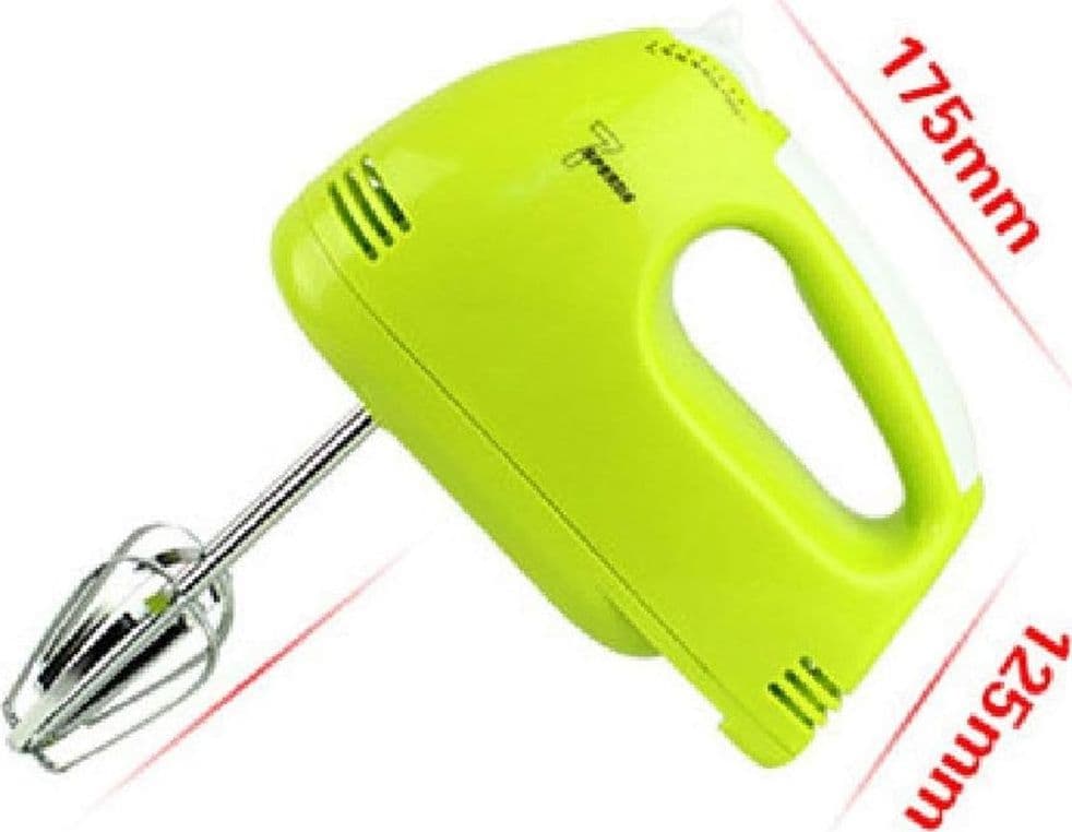 SBATTITORE MANUALE ELETTRICO FRULLINO PER UOVA PORTATILE 100W 7 VELOCITÀ CON PULSANTE TURBO - 5