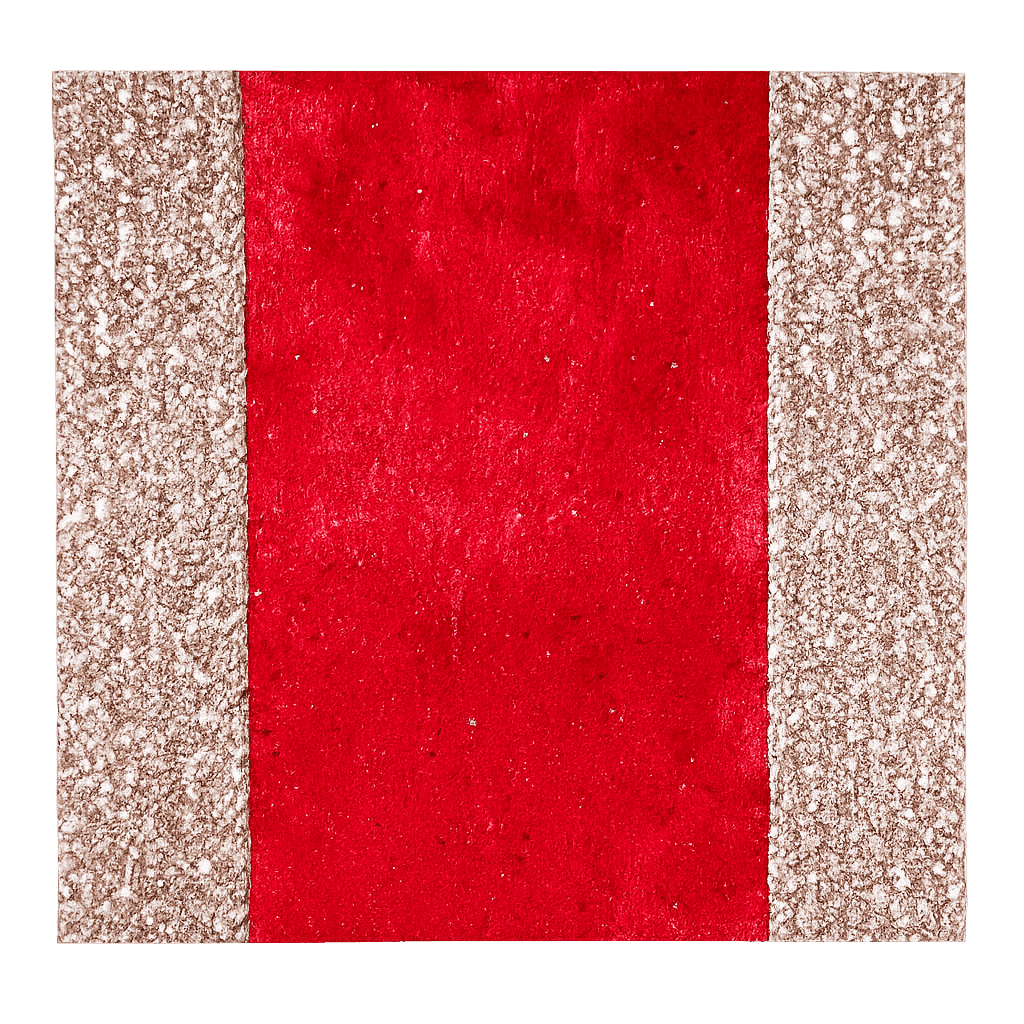 Nastro per decorazioni natalizie rosso con motivi decorativi da 270 cm in Nastri Decor Space - Altamura, commercioVirtuoso.it