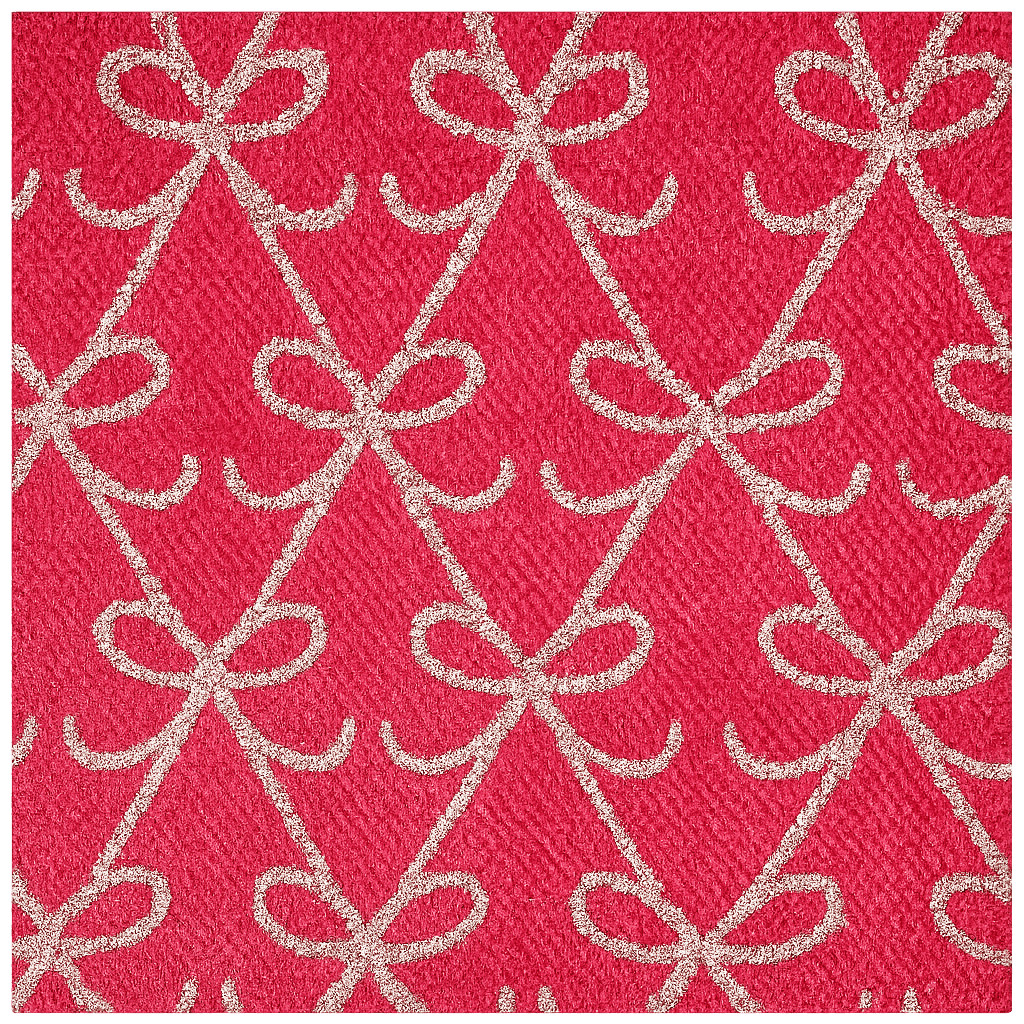 Nastro per decorazioni natalizie rosso con motivi decorativi da 270 cm in Nastri Decor Space - Altamura, commercioVirtuoso.it