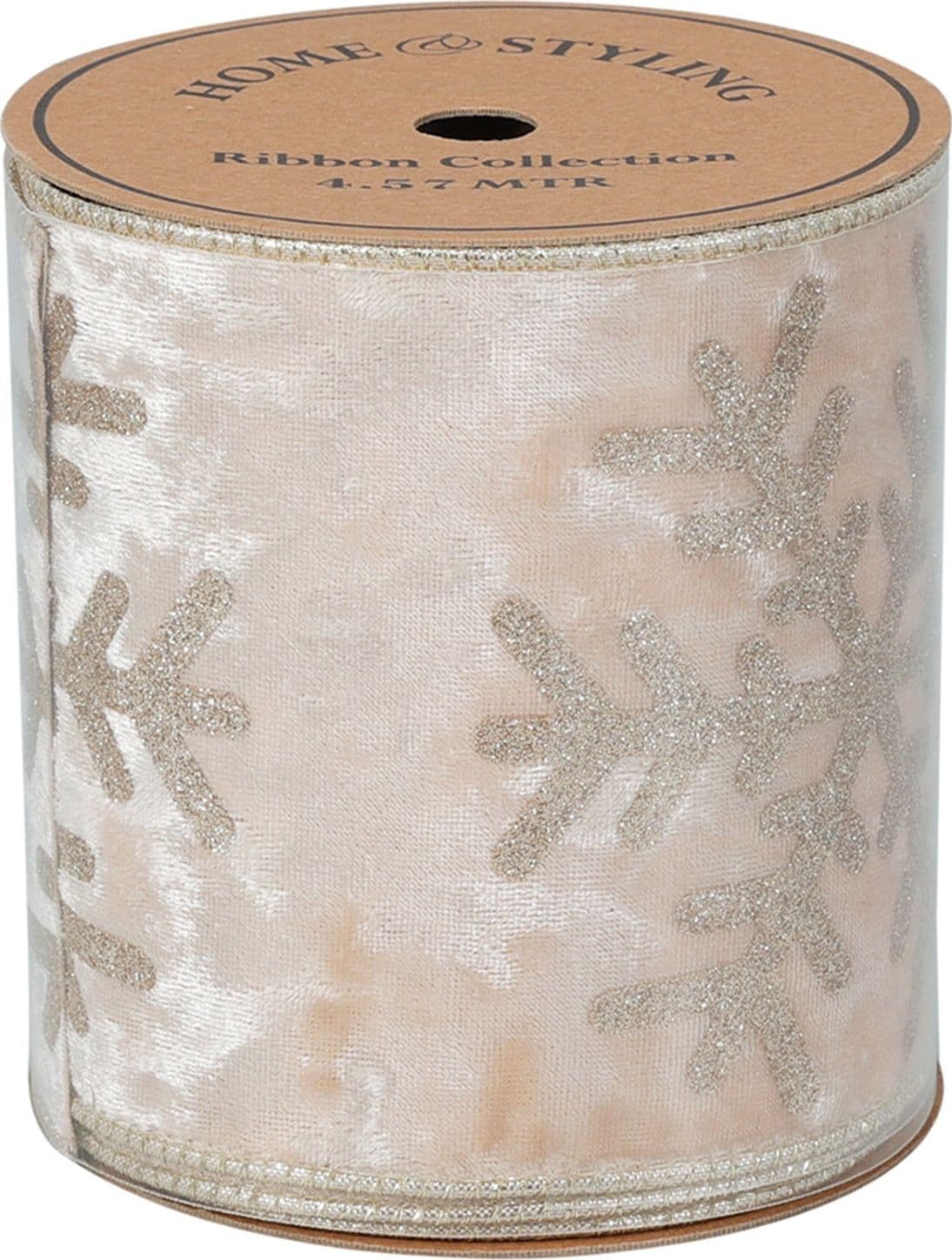 Nastro per decorazioni natalizie con motivi decorativi e strass da 457 cm in Nastri Decor Space - Altamura, commercioVirtuoso.it
