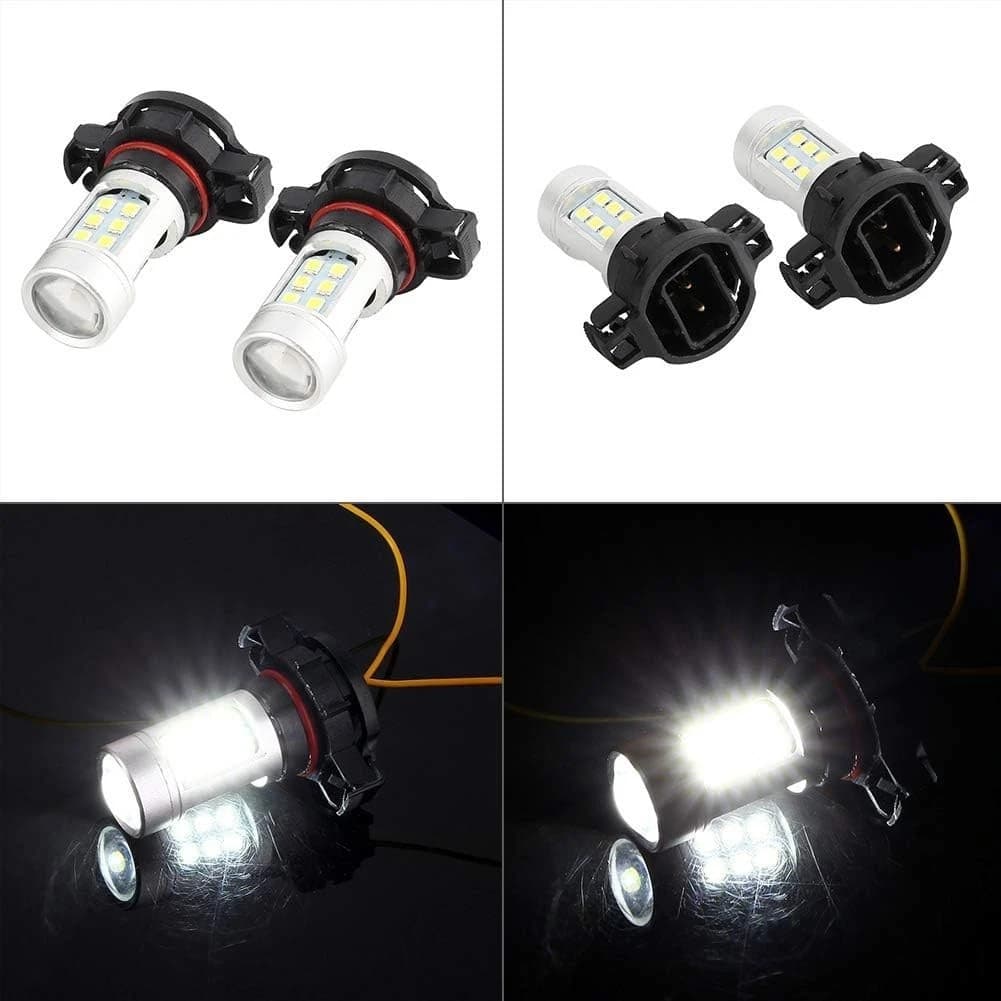 Coppia Lampade Led H16 PS24W Canbus 21smd Luce Diurna 26W Compatibile Peugeot 207 208 307 - 4