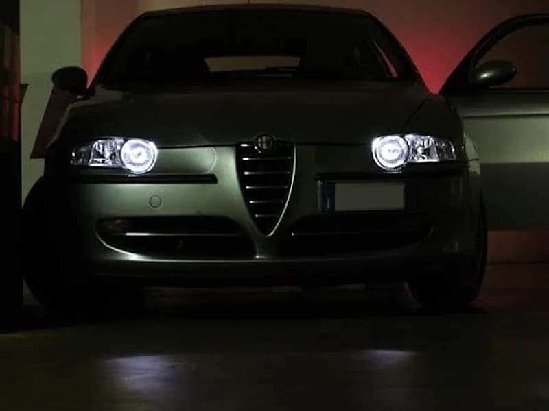 2 LUCI POSIZIONE LED H6W ROMEO 156 RESTYLING + GIUGIARO BIANCO 6000K CANBUS - 3