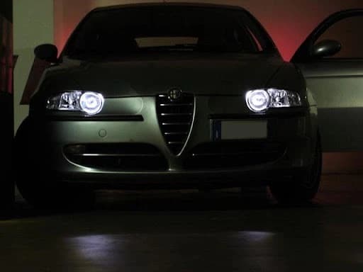 2 LUCI POSIZIONE LED H6W ROMEO 156 RESTYLING + GIUGIARO BIANCO 6000K CANBUS - 3