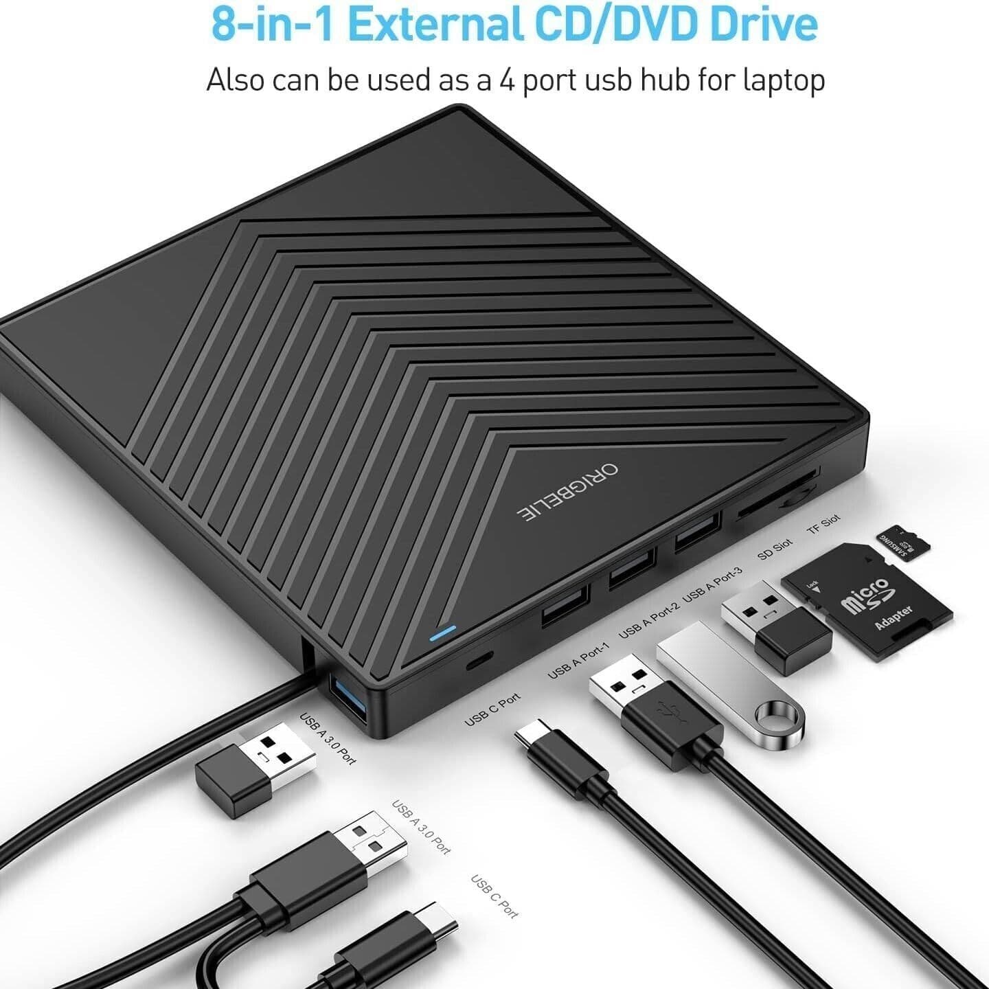 Unità CD/DVD esterna, masterizzatore CD ultra sottile USB 3.0 con 4 porte USB in  CL Store - Battipaglia, commercioVirtuoso.it