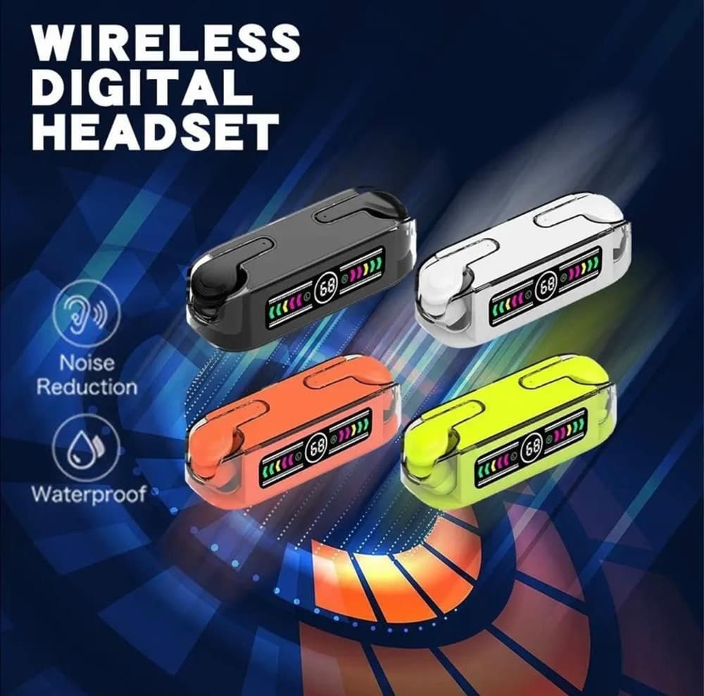 AURICOLARI WIRELESS BLUETOOTH IN-EAR DESIGN SOTTILE AIR BUDS TOUCH IPX4 IMPERMEABILE - 5