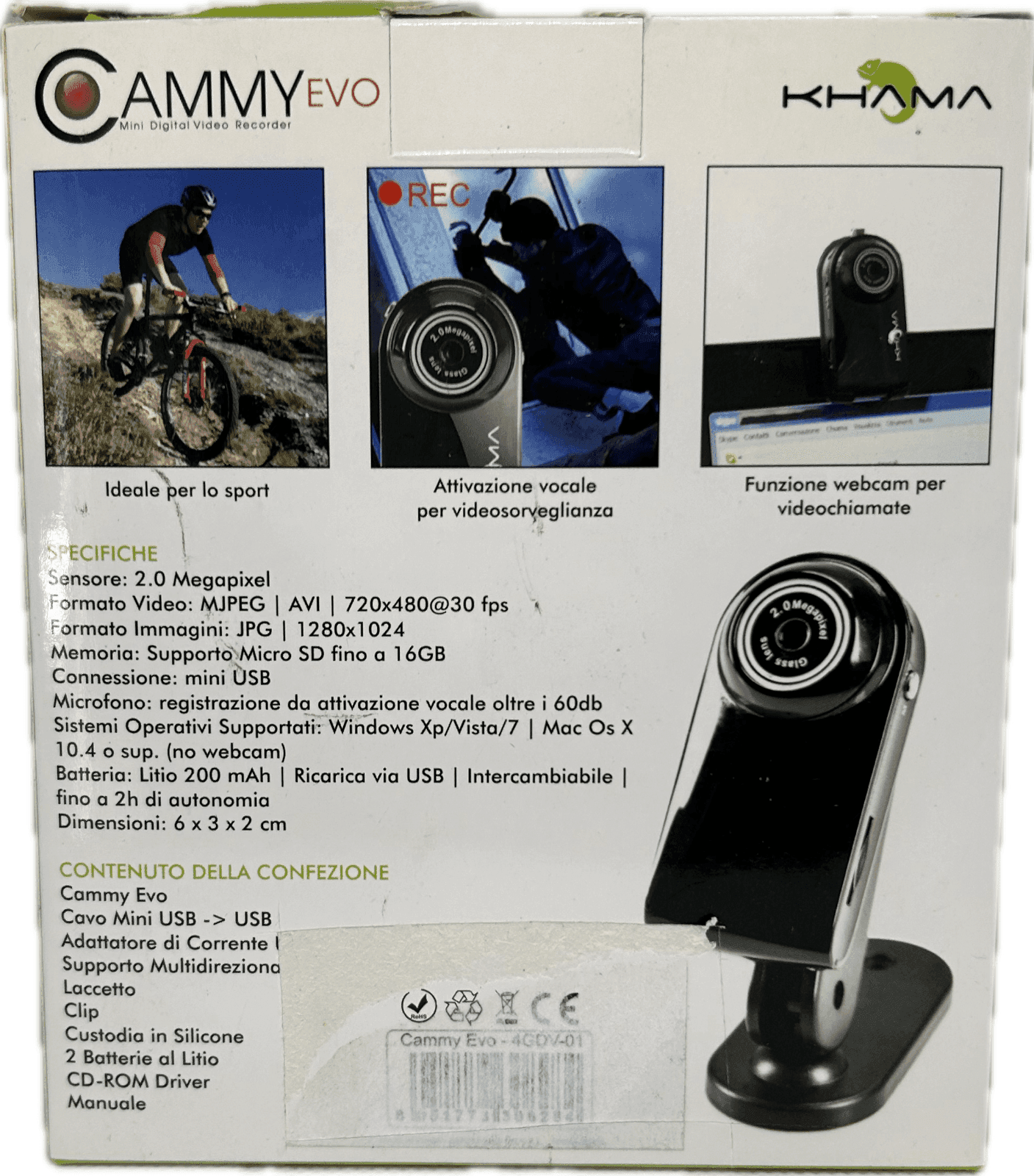 Stock da 18 Videocamere digitali registratore compatto trasportabile webcam in Videocamere CL Store - Battipaglia, commercioVirtuoso.it