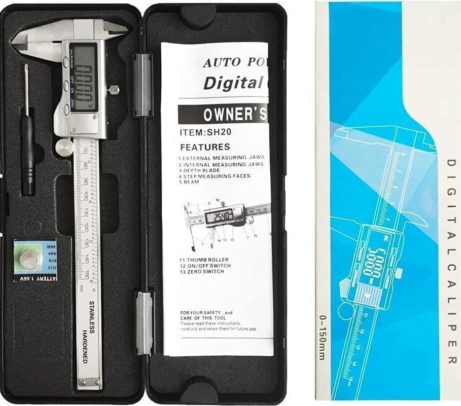 Micrometro digitale calibro 0-150mm LCD digitale elettronico righello in acciaio in Calibri digitali CL Store - Battipaglia, commercioVirtuoso.it