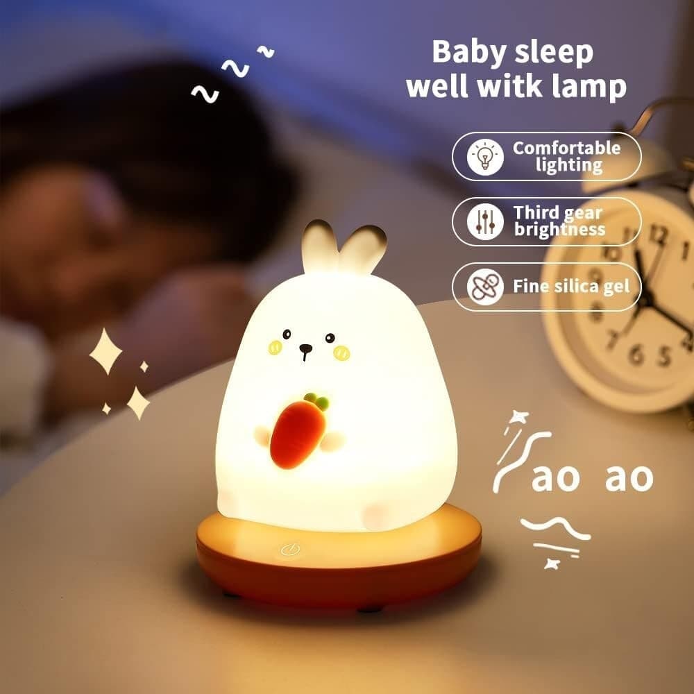 Luce Notturna Bambini Silicone USB Ricaricabile Regolabile Per Cameretta Bambini - 9
