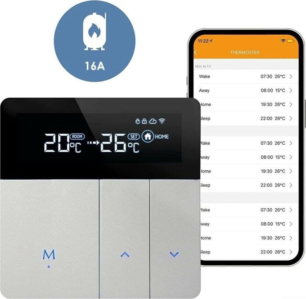 I8 WiFi Termostato Intelligente con Display LCD Termostato Intelligente in Termostati CL Store - Battipaglia, commercioVirtuoso.it