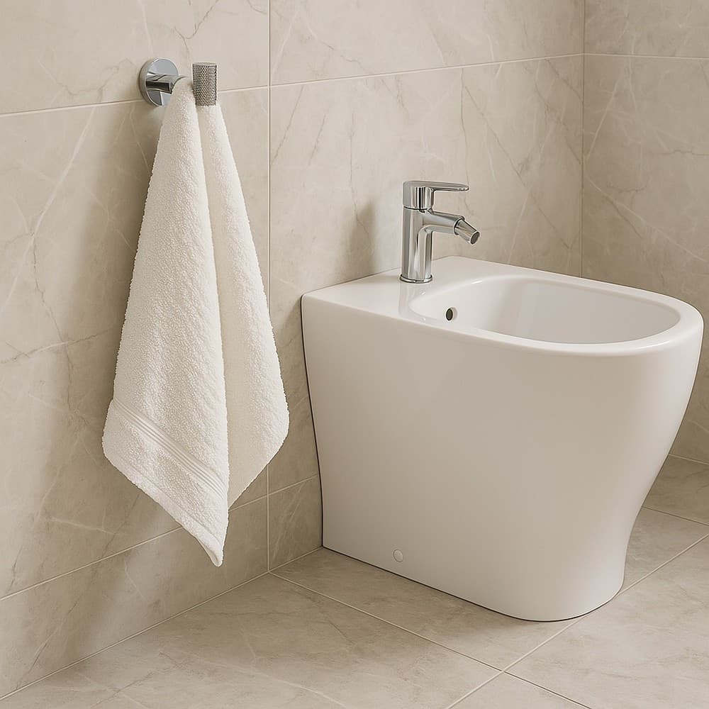 APPENDINO GANCIO PER ACCAPPATOIO ASCIUGAMANI IN ACCIAIO ACCESSORIO ARREDO BAGNO 87914 - 5