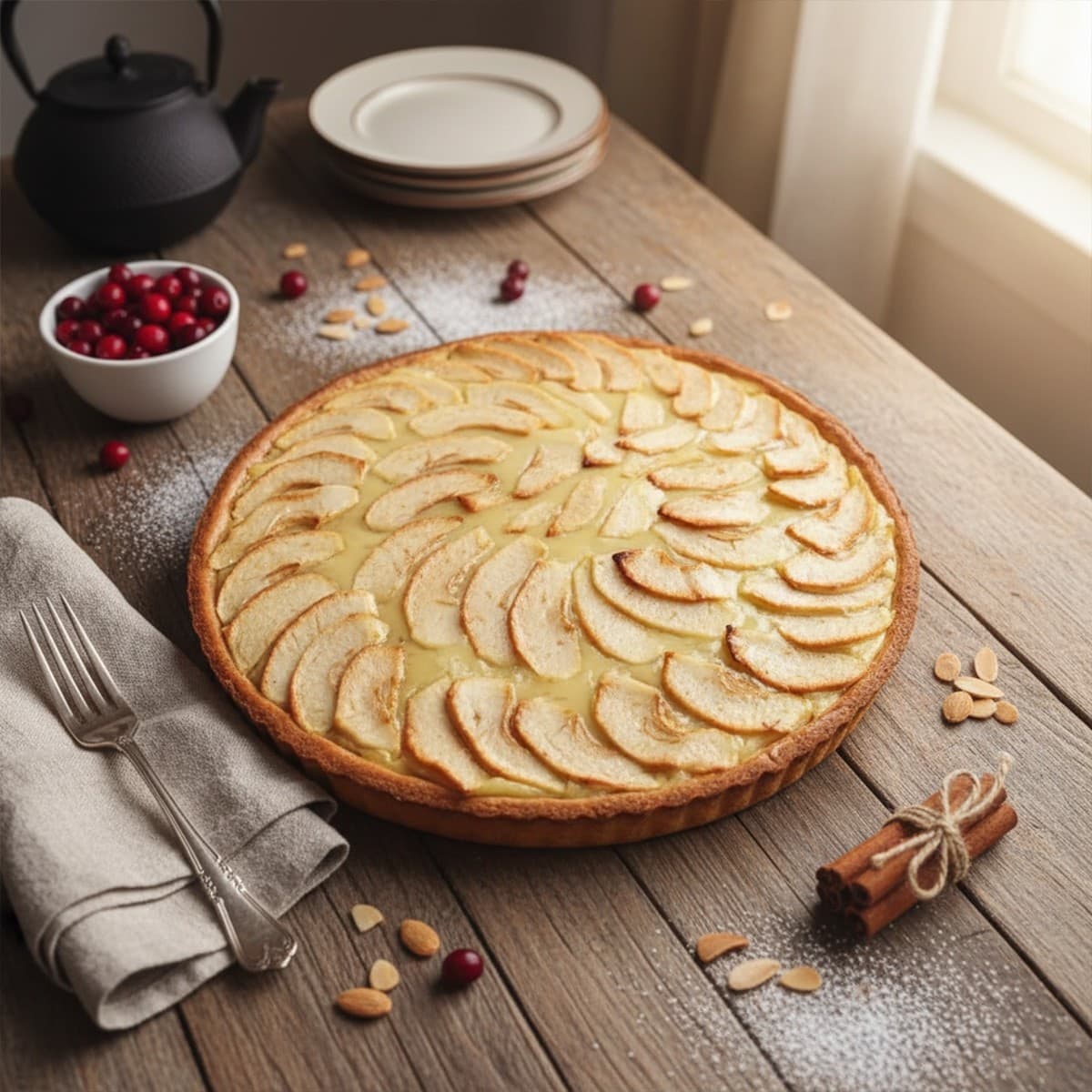 Crostata alle mele con gelatina all'albicocca - 8