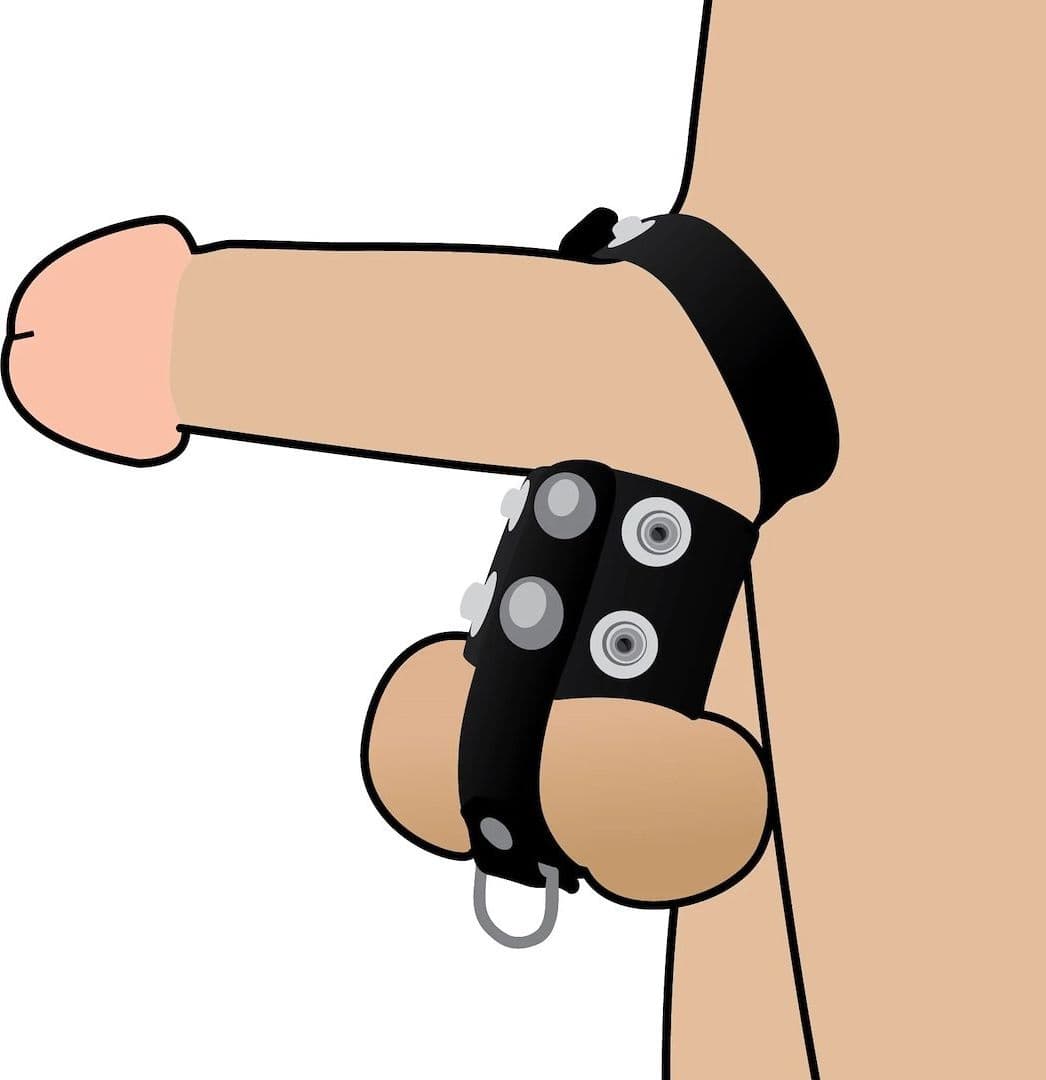 Costrittivo Testicoli con Anello Fallico - 2