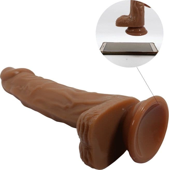 Dildo Realistico Marrone con Funzione di Up & Down - 3