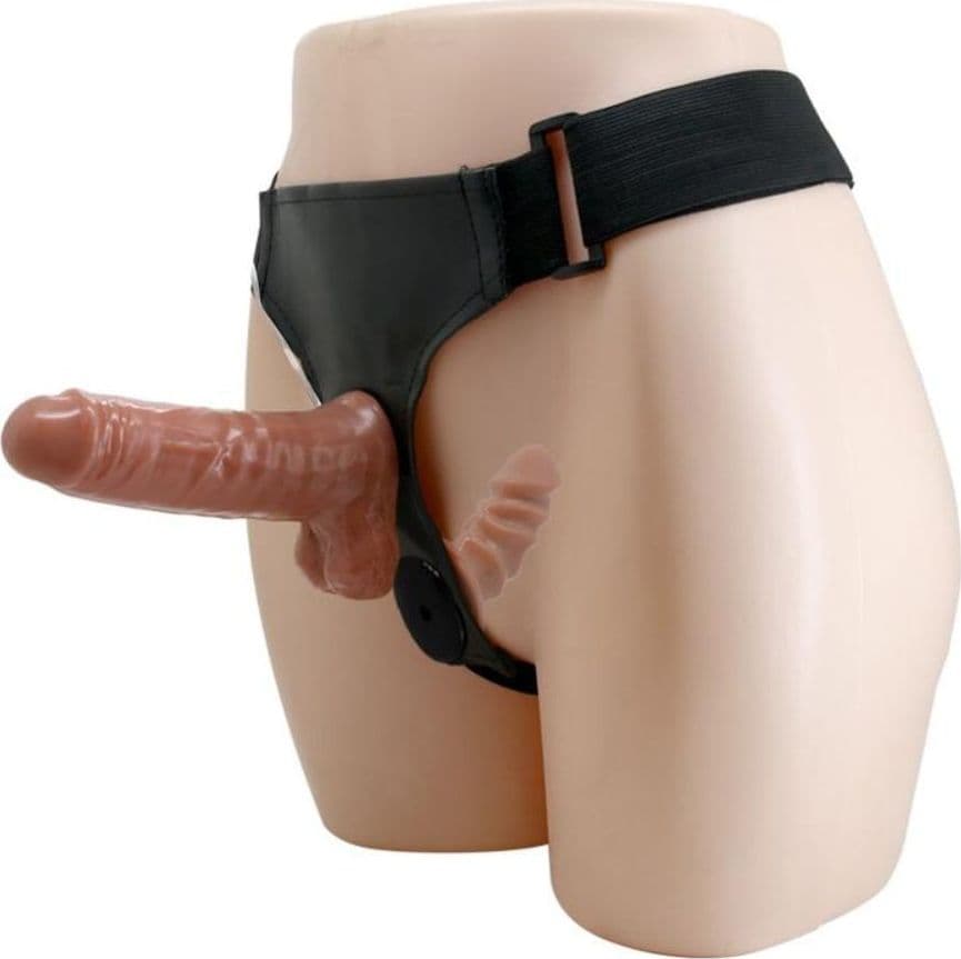 Ultra Passionate Harness Dual Strap-On con Doppio Stimolatore Vibrante - 2