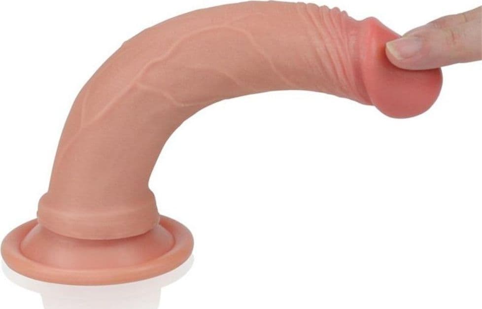 Dildo in Silicone Doppio Strato Nature COCK 7" a Ventosa 18 cm - 2