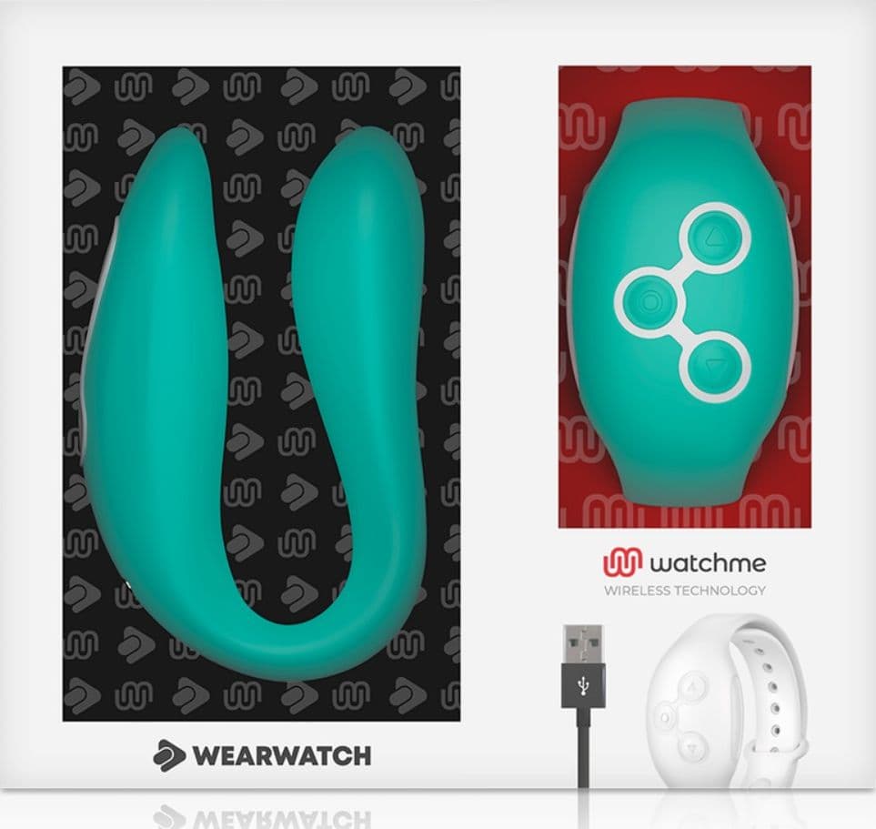 Vibratore di coppia con controllo remoto Watchme Verde - 4