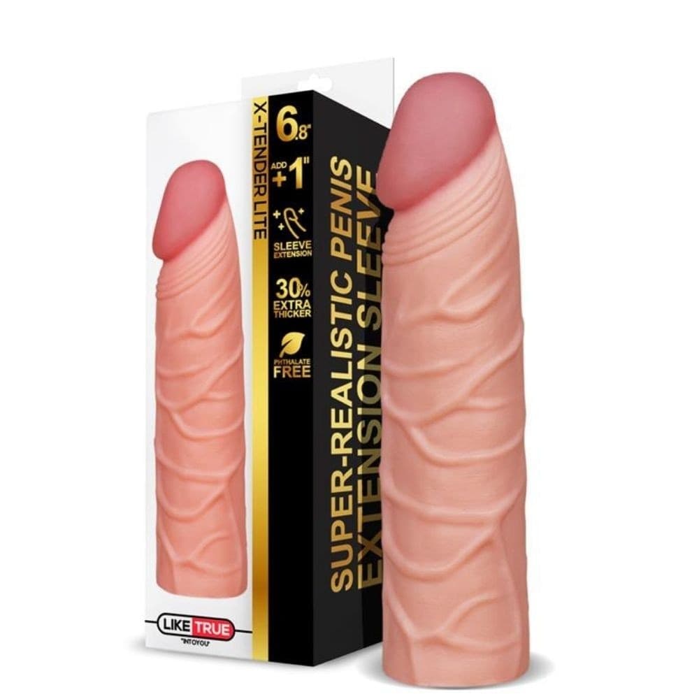 Guaina pene LIKETRUE SUPER REALISTIC PENIS EXTENSION SLEEVE - 3