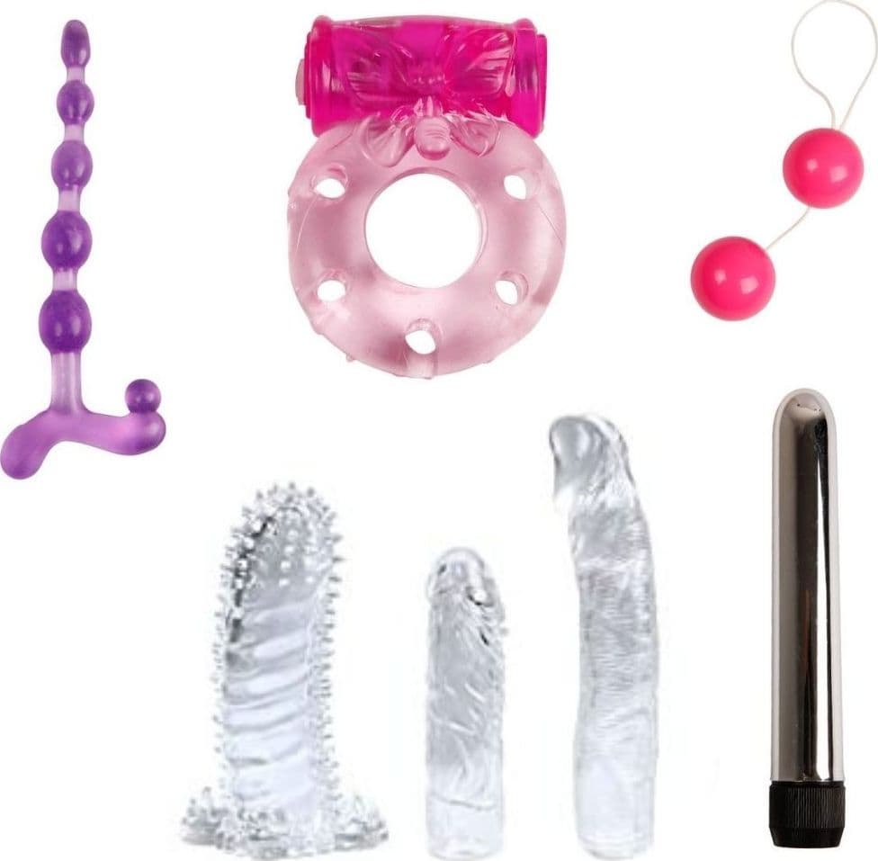 Kit del Piacere 7 pezzi Vibratore Sex Toys Assortiti - 2