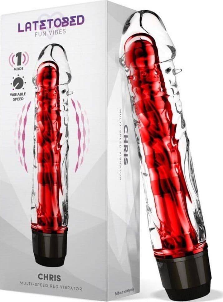 Vibratore vaginale classico CHRIS Multi-speed Rosso - 2