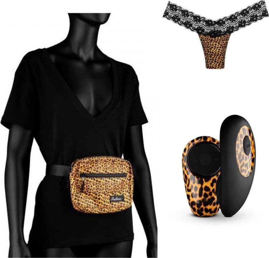 Vibratore TANIA PANTY VIBE Mutandina slip vibrante leopardata - 3