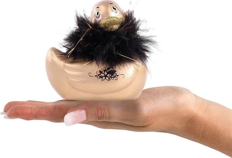 Massaggiatore Elegante Papera Vibrante Big Teaze Paris Gold - 2